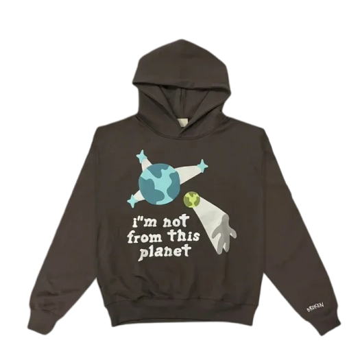 BROKEN HOODIE I’M NOT FROM THIS PLANET