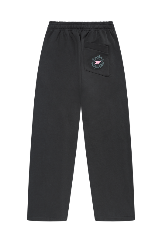 Broken Planet Wide-Leg Sweatpants Black