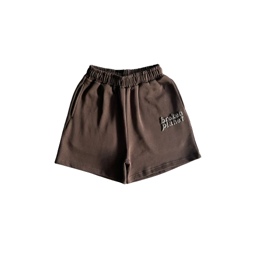 Broken Planets Brown Shorts