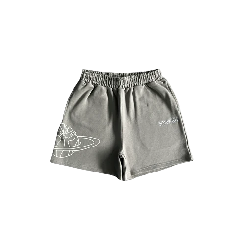 Broken Planets Grey Shorts
